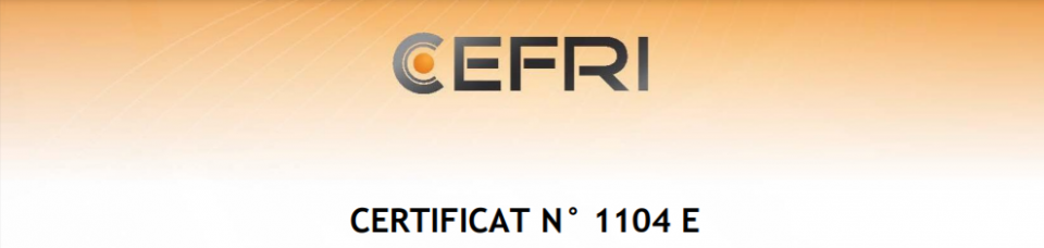 Certification CEFRI